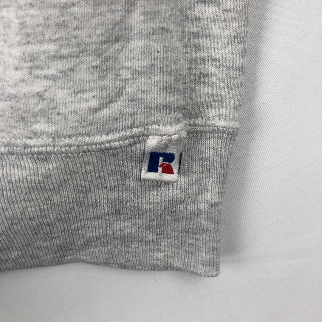 90'S Russell College Sweatshirt, Made in USA, Men's L, Vintage cotton gray type Vintage Second Hand
