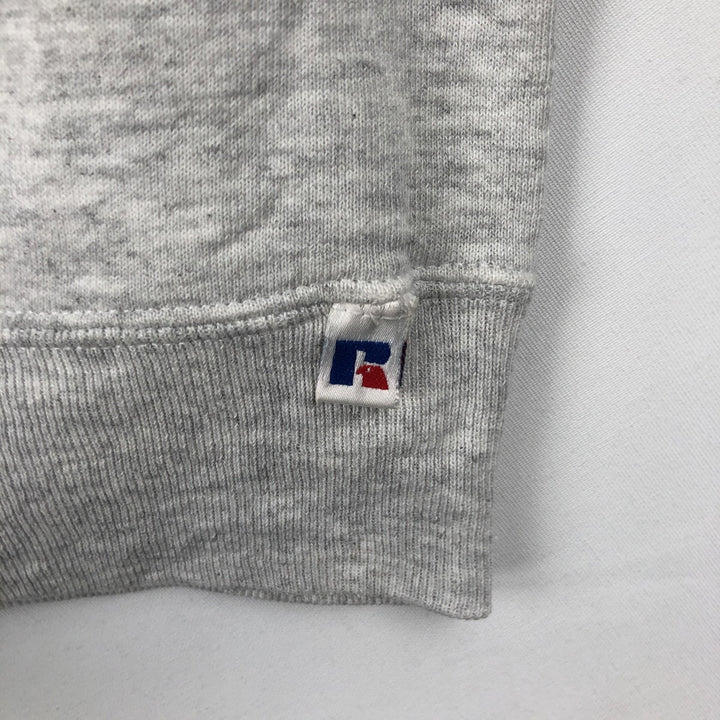 90'S Russell College Sweatshirt, Made in USA, Men's L, Vintage cotton gray type Vintage Second Hand