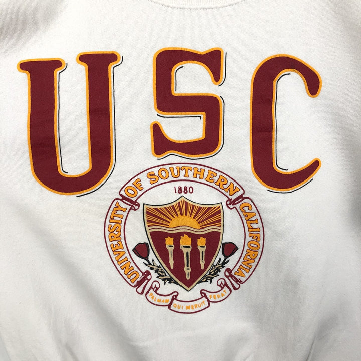90'S GALT SAND College Sweatshirt, Made in USA, Men's Size M (approx.), Vintage cotton pale white type Vintage Second Hand