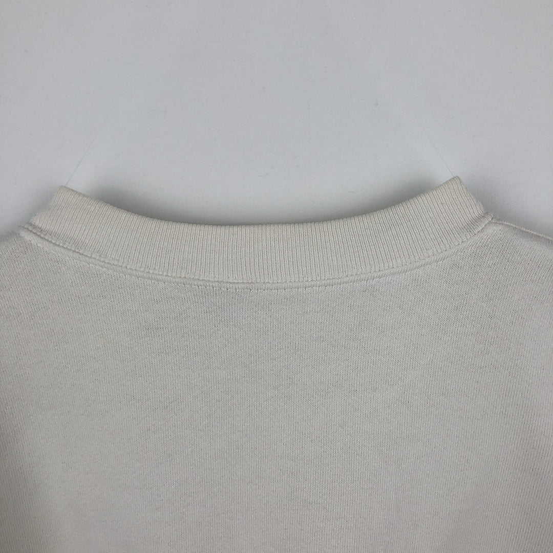90'S GALT SAND College Sweatshirt, Made in USA, Men's Size M (approx.), Vintage cotton pale white type Vintage Second Hand