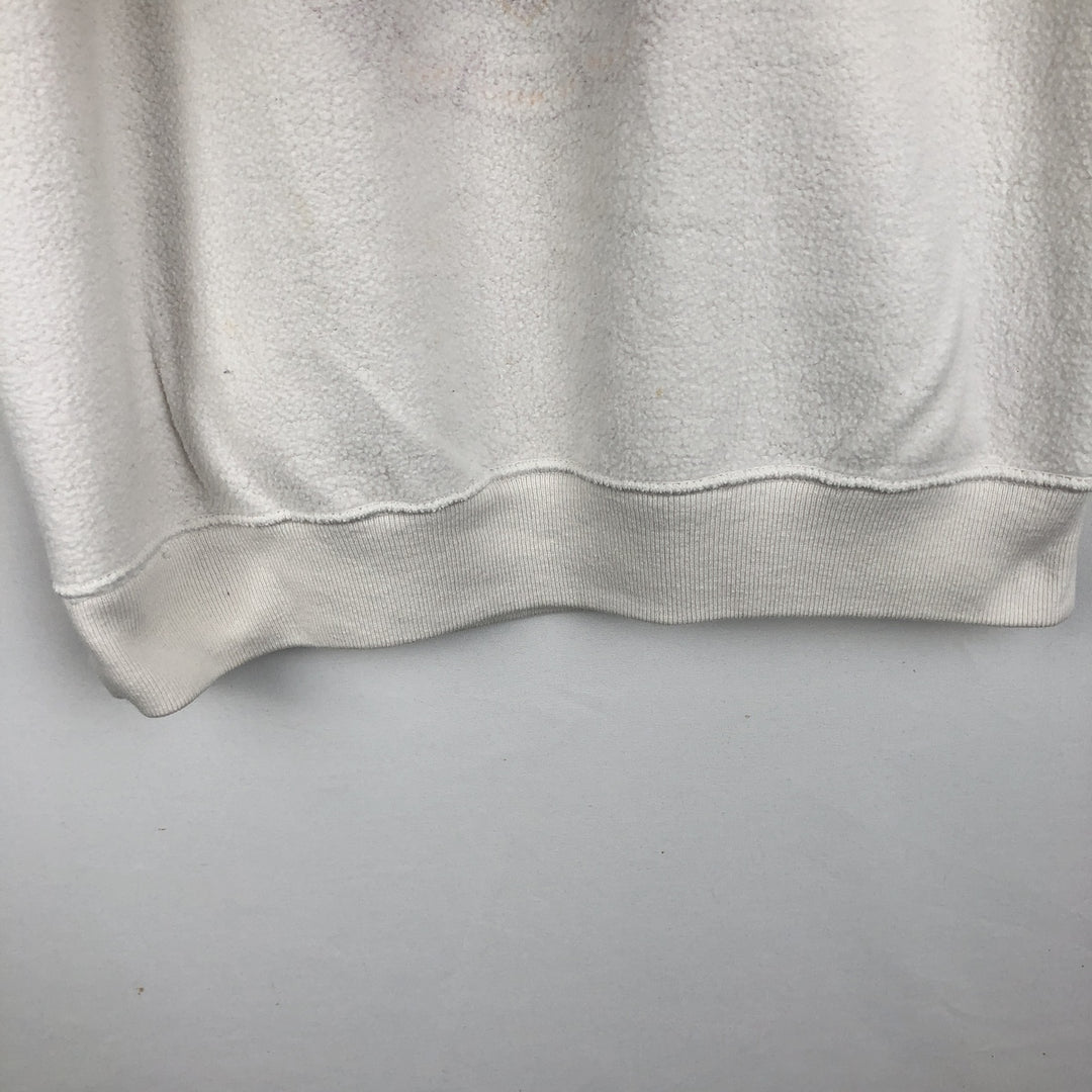 90'S GALT SAND College Sweatshirt, Made in USA, Men's Size M (approx.), Vintage cotton pale white type Vintage Second Hand
