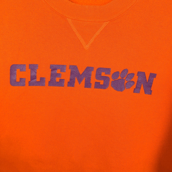90'S Russell College Sweatshirt, Made in USA, Men's XL, Vintage cotton orange type Vintage Second Hand