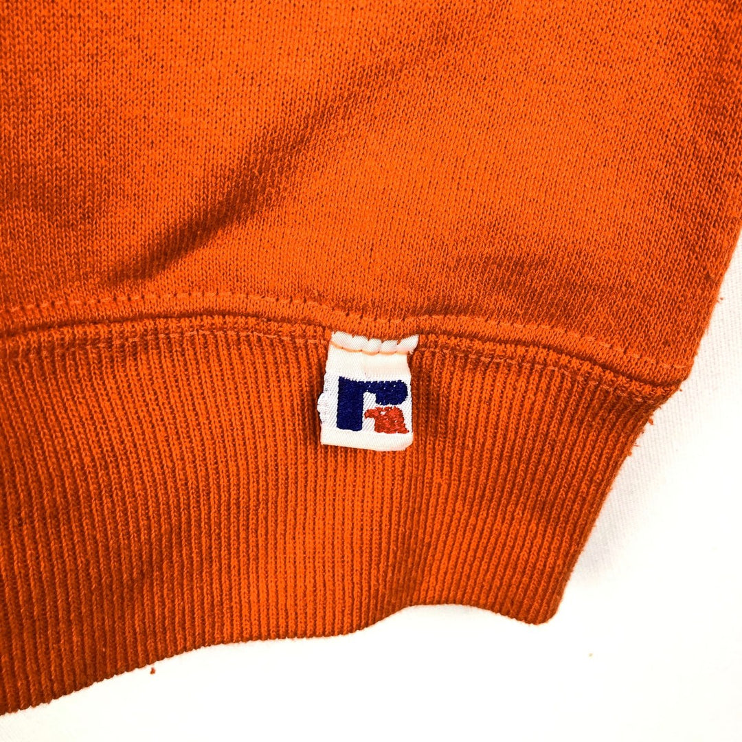 90'S Russell College Sweatshirt, Made in USA, Men's XL, Vintage cotton orange type Vintage Second Hand