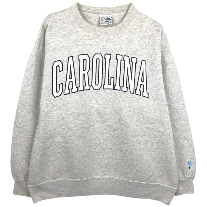 90'S The Cotton Exchange College Sweatshirt, Made in USA, Men's XL equivalent, Vintage cotton gray type Vintage Second Hand