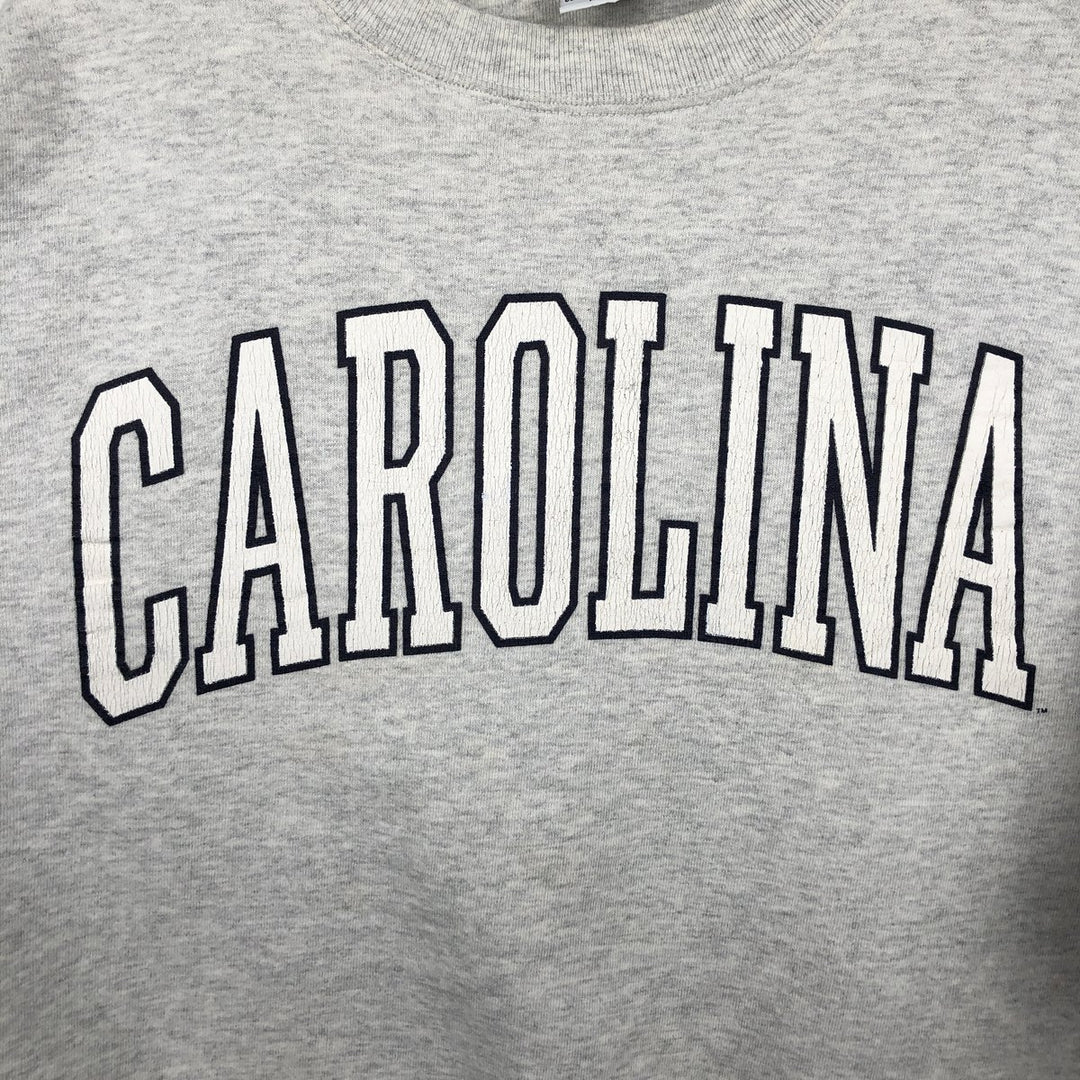 90'S The Cotton Exchange College Sweatshirt, Made in USA, Men's XL equivalent, Vintage cotton gray type Vintage Second Hand