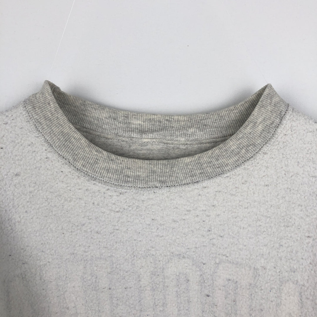 90'S The Cotton Exchange College Sweatshirt, Made in USA, Men's XL equivalent, Vintage cotton gray type Vintage Second Hand