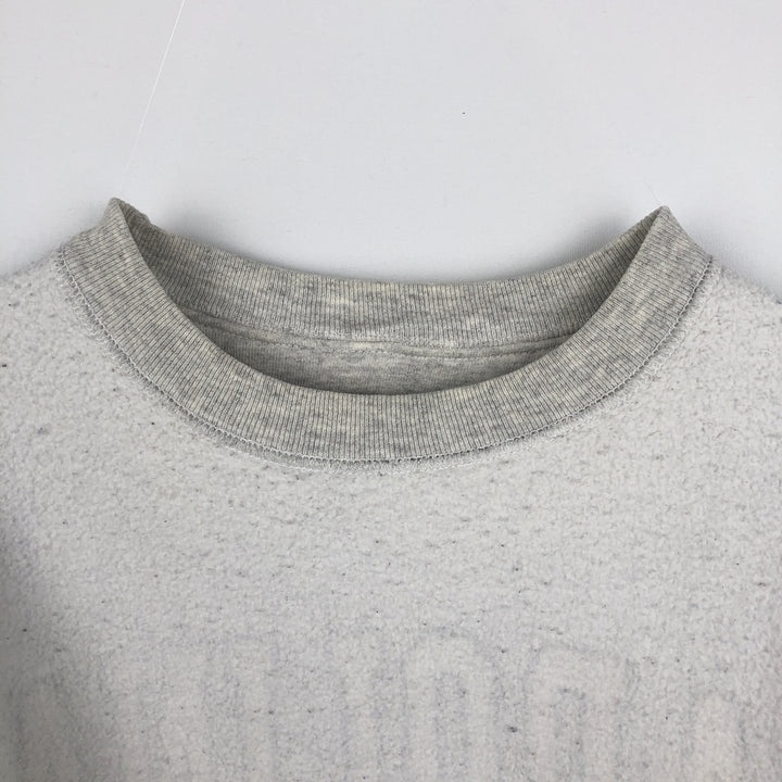 90'S The Cotton Exchange College Sweatshirt, Made in USA, Men's XL equivalent, Vintage cotton gray type Vintage Second Hand