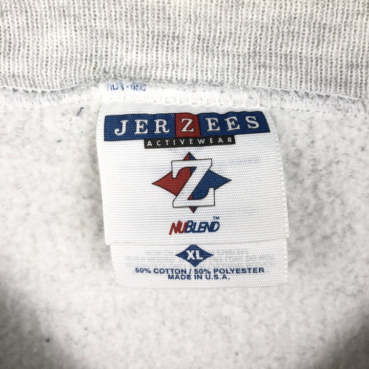 90'S Jerzees SPORTS ILLUSTRATED Print Sweatshirt, Made in USA, Men's XL equivalent, Vintage cotton gray type Vintage Second Hand