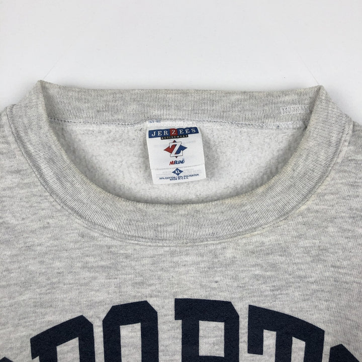 90'S Jerzees SPORTS ILLUSTRATED Print Sweatshirt, Made in USA, Men's XL equivalent, Vintage cotton gray type Vintage Second Hand