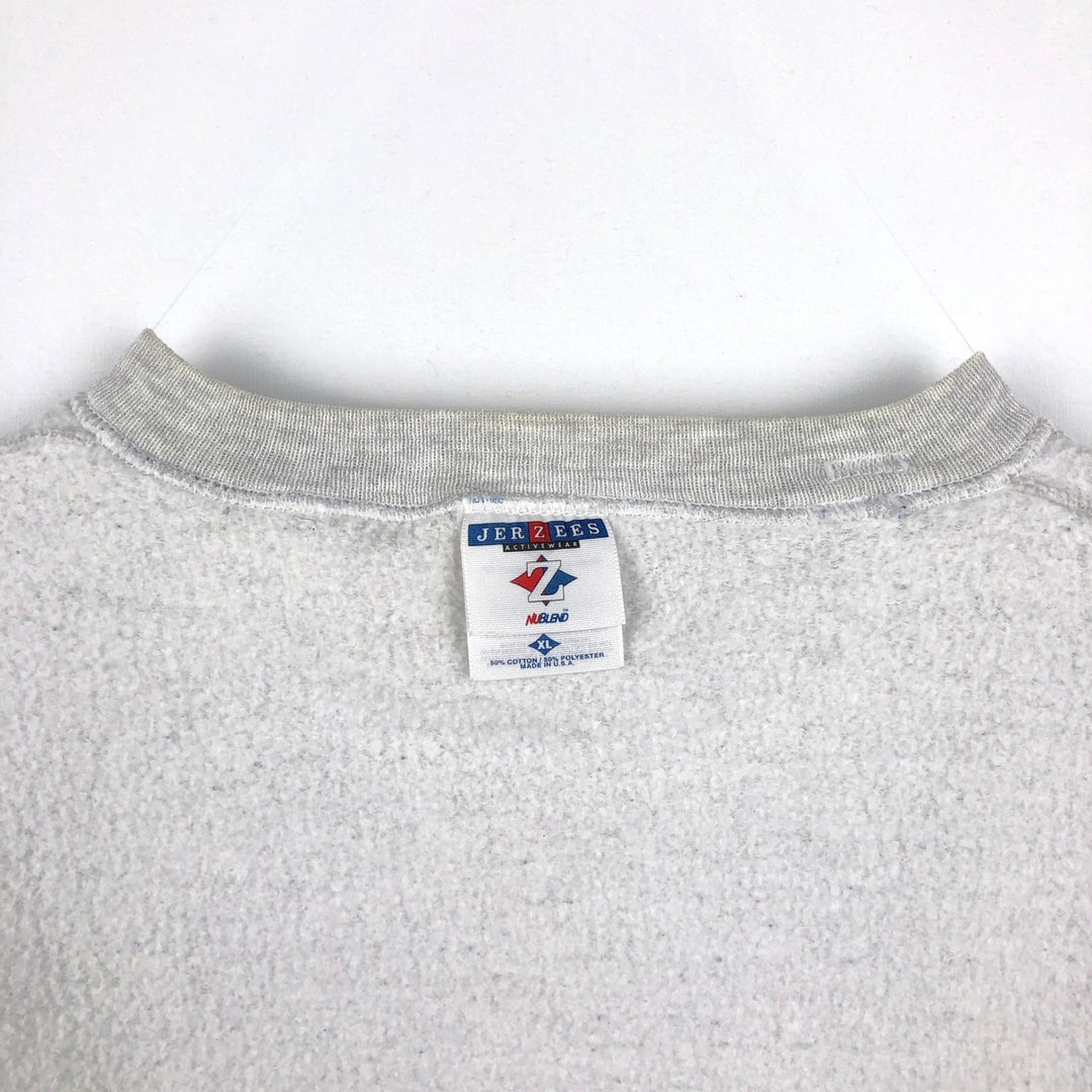 90'S Jerzees SPORTS ILLUSTRATED Print Sweatshirt, Made in USA, Men's XL equivalent, Vintage cotton gray type Vintage Second Hand
