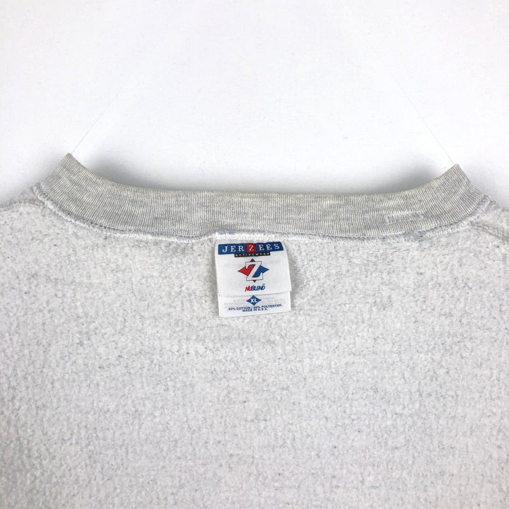 90'S Jerzees SPORTS ILLUSTRATED Print Sweatshirt, Made in USA, Men's XL equivalent, Vintage cotton gray type Vintage Second Hand