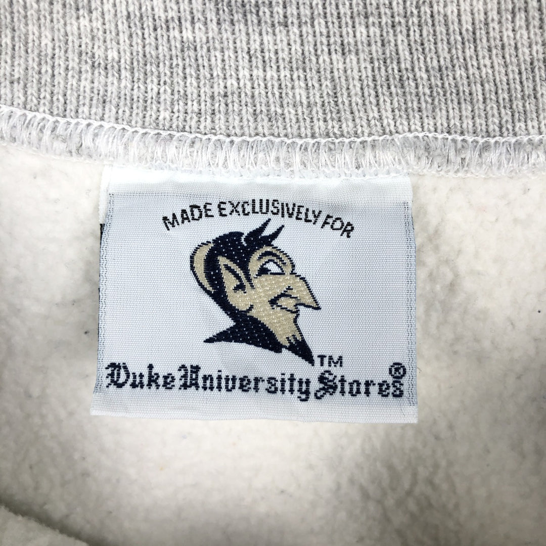 90'S The Cotton Exchange College Sweatshirt, Made in USA, Men's XL equivalent, Vintage cotton gray type Vintage Second Hand
