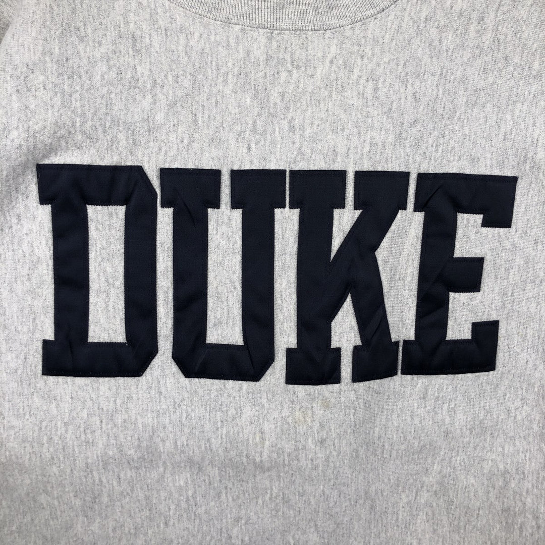 90'S The Cotton Exchange College Sweatshirt, Made in USA, Men's XL equivalent, Vintage cotton gray type Vintage Second Hand