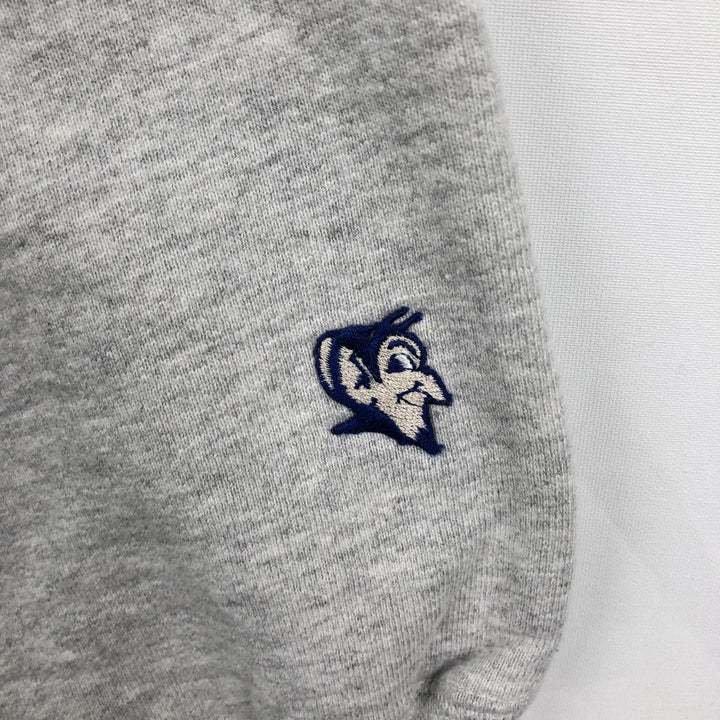 90'S The Cotton Exchange College Sweatshirt, Made in USA, Men's XL equivalent, Vintage cotton gray type Vintage Second Hand