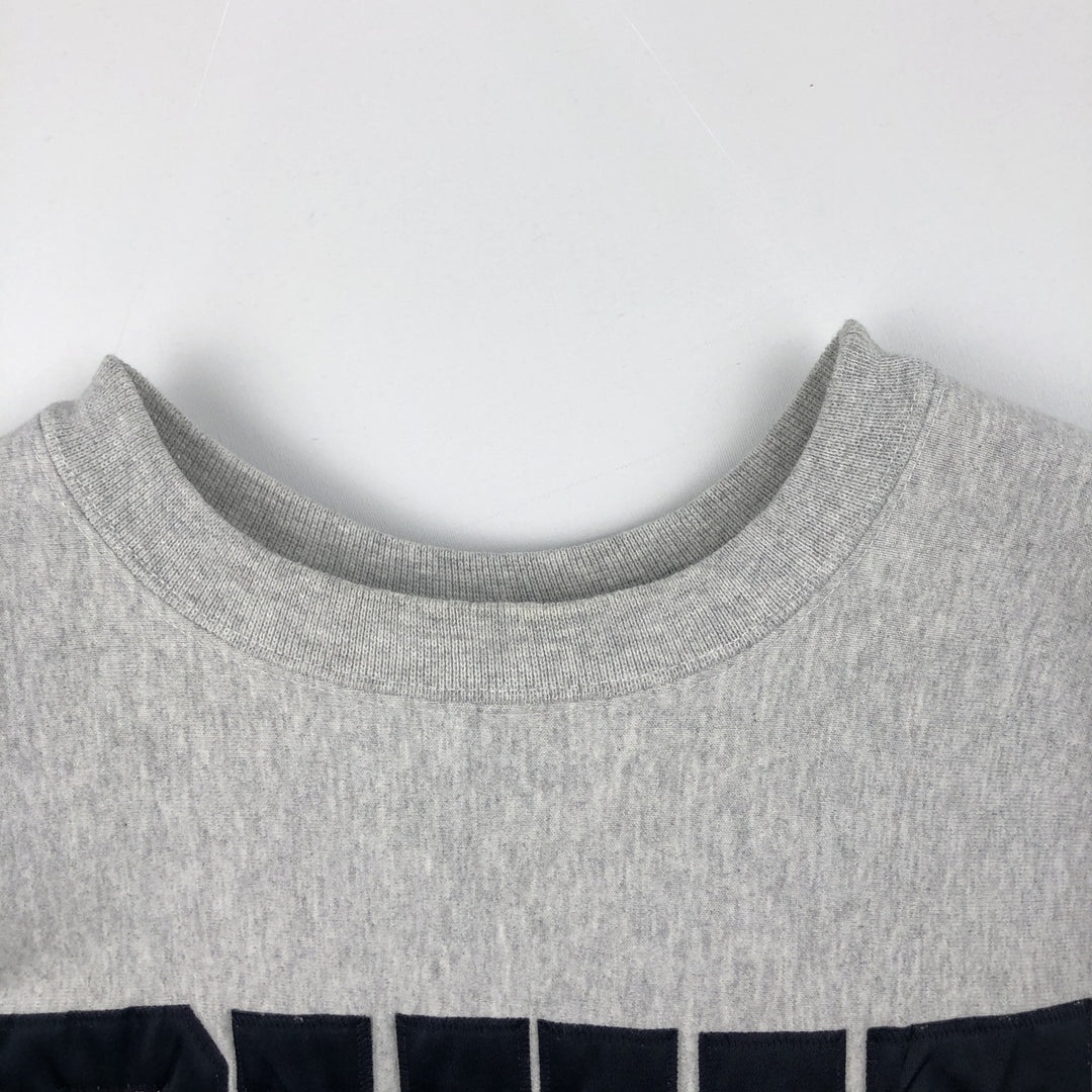 90'S The Cotton Exchange College Sweatshirt, Made in USA, Men's XL equivalent, Vintage cotton gray type Vintage Second Hand