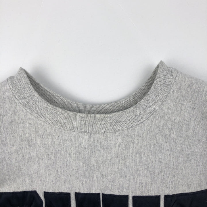 90'S The Cotton Exchange College Sweatshirt, Made in USA, Men's XL equivalent, Vintage cotton gray type Vintage Second Hand