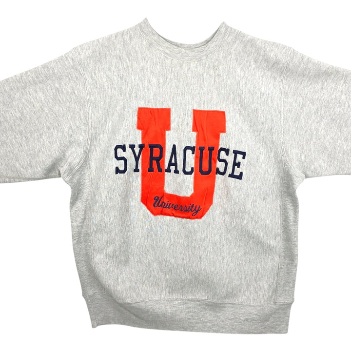 80s-90'S MVP College Sweatshirt, Made in USA, Men's Size L (Equivalent), Vintage cotton gray type Vintage Second Hand