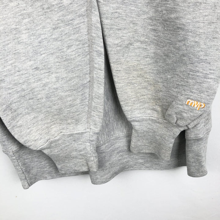 80s-90'S MVP College Sweatshirt, Made in USA, Men's Size L (Equivalent), Vintage cotton gray type Vintage Second Hand