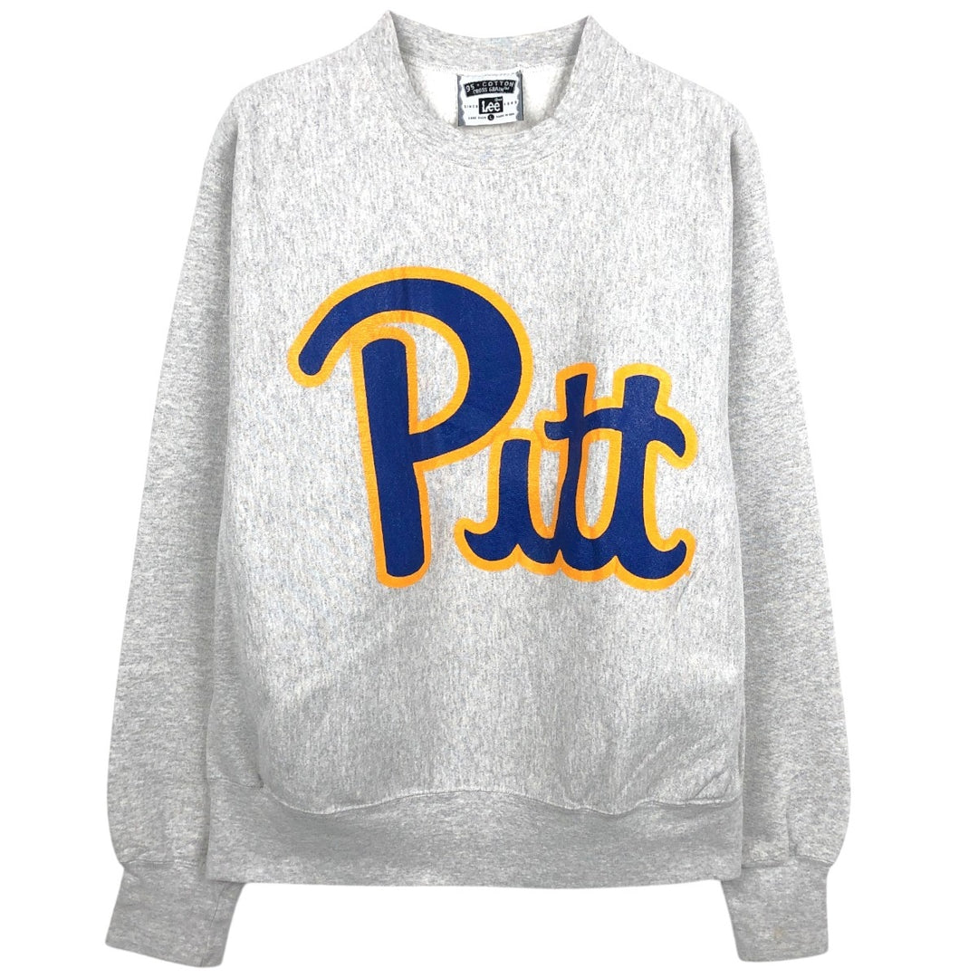 90'S Lee College Sweatshirt, Made in USA, Men's L, Vintage cotton gray type Vintage Second Hand