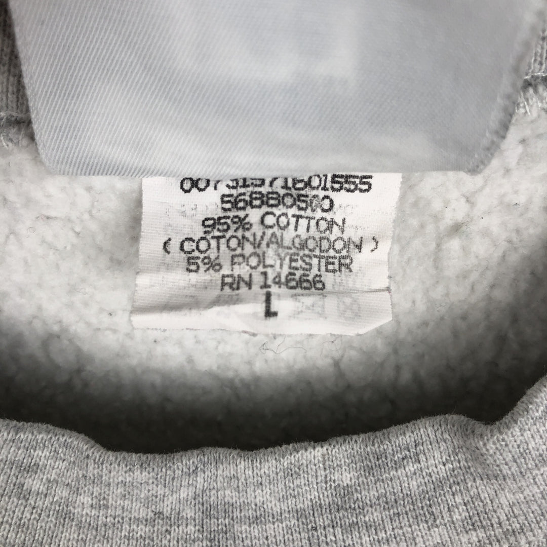 90'S Lee College Sweatshirt, Made in USA, Men's L, Vintage cotton gray type Vintage Second Hand