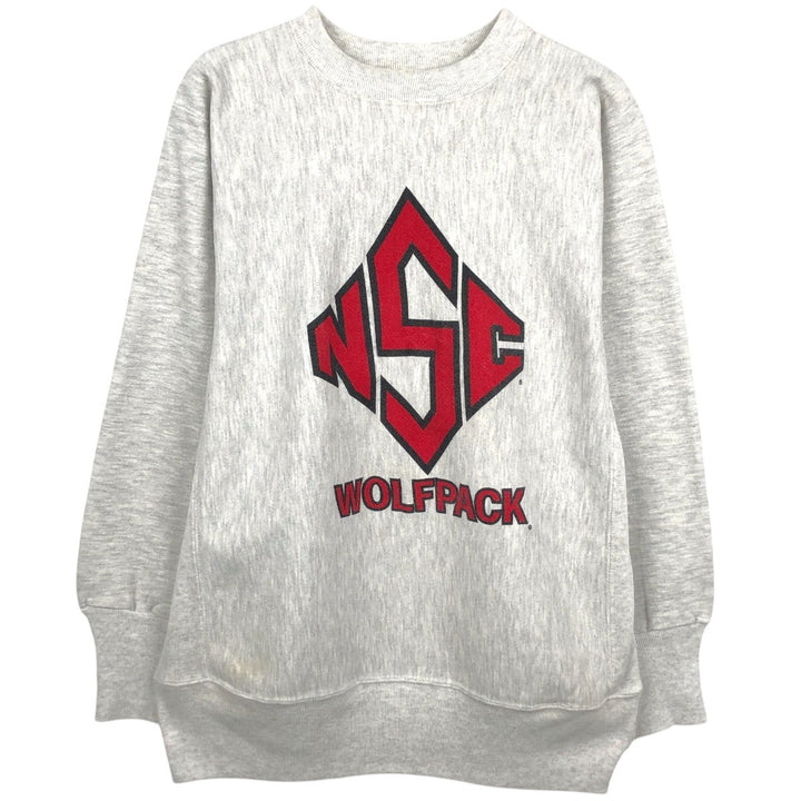 90'S RUGGED SWEATS College Sweatshirt, Made in USA, Men's Size M (Equivalent), Vintage unclear gray type Vintage Second Hand