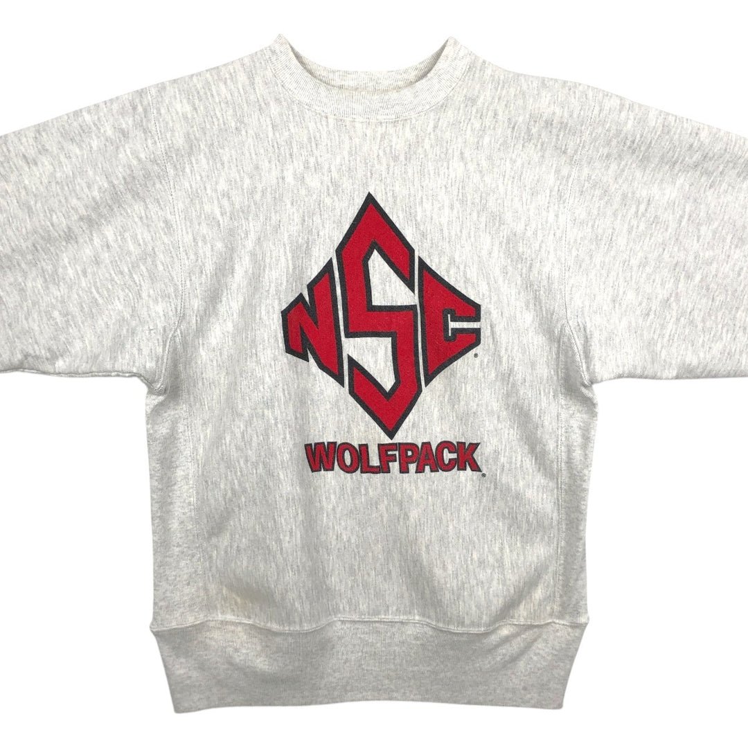 90'S RUGGED SWEATS College Sweatshirt, Made in USA, Men's Size M (Equivalent), Vintage unclear gray type Vintage Second Hand