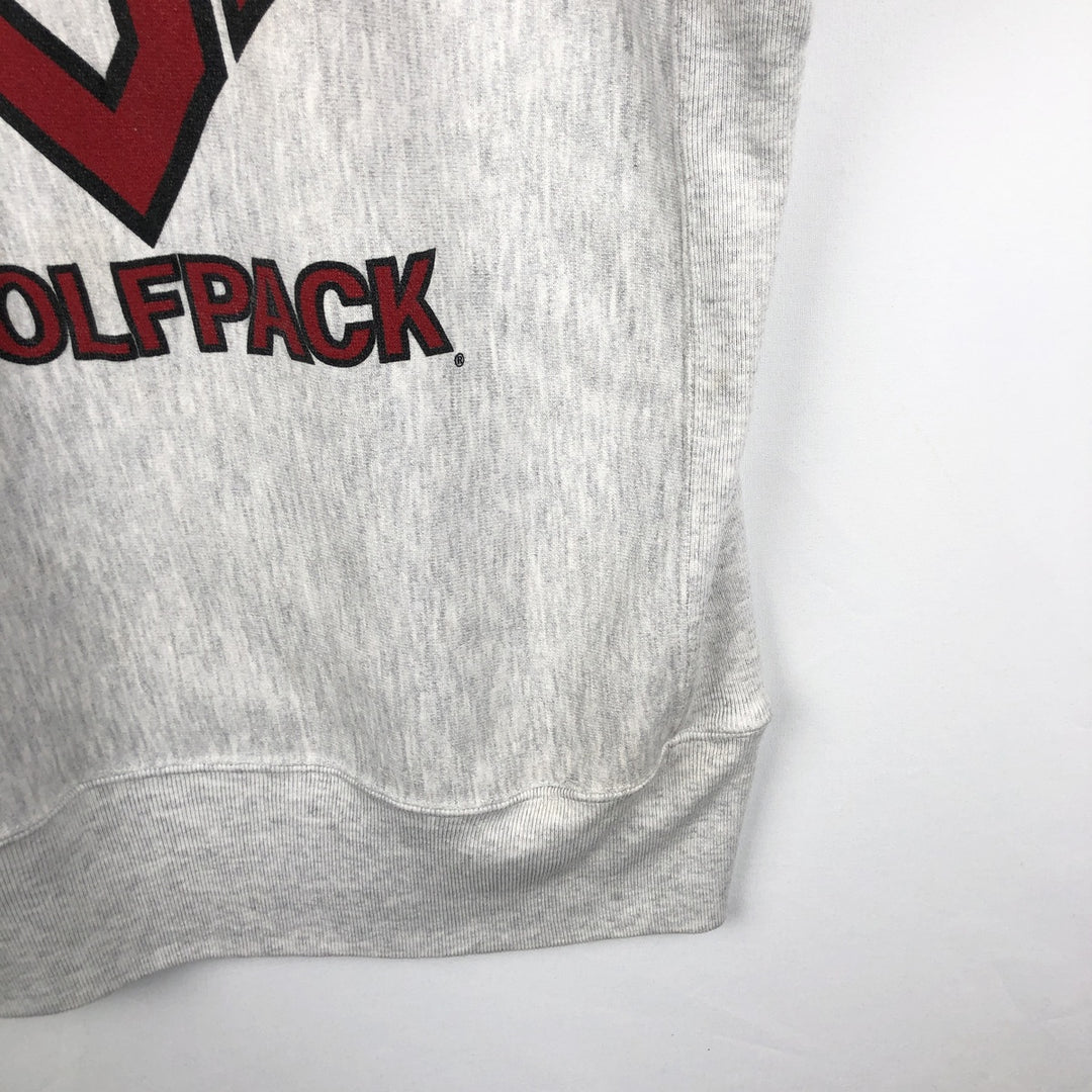90'S RUGGED SWEATS College Sweatshirt, Made in USA, Men's Size M (Equivalent), Vintage unclear gray type Vintage Second Hand