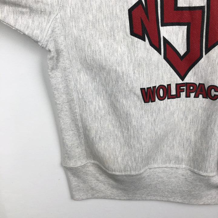 90'S RUGGED SWEATS College Sweatshirt, Made in USA, Men's Size M (Equivalent), Vintage unclear gray type Vintage Second Hand