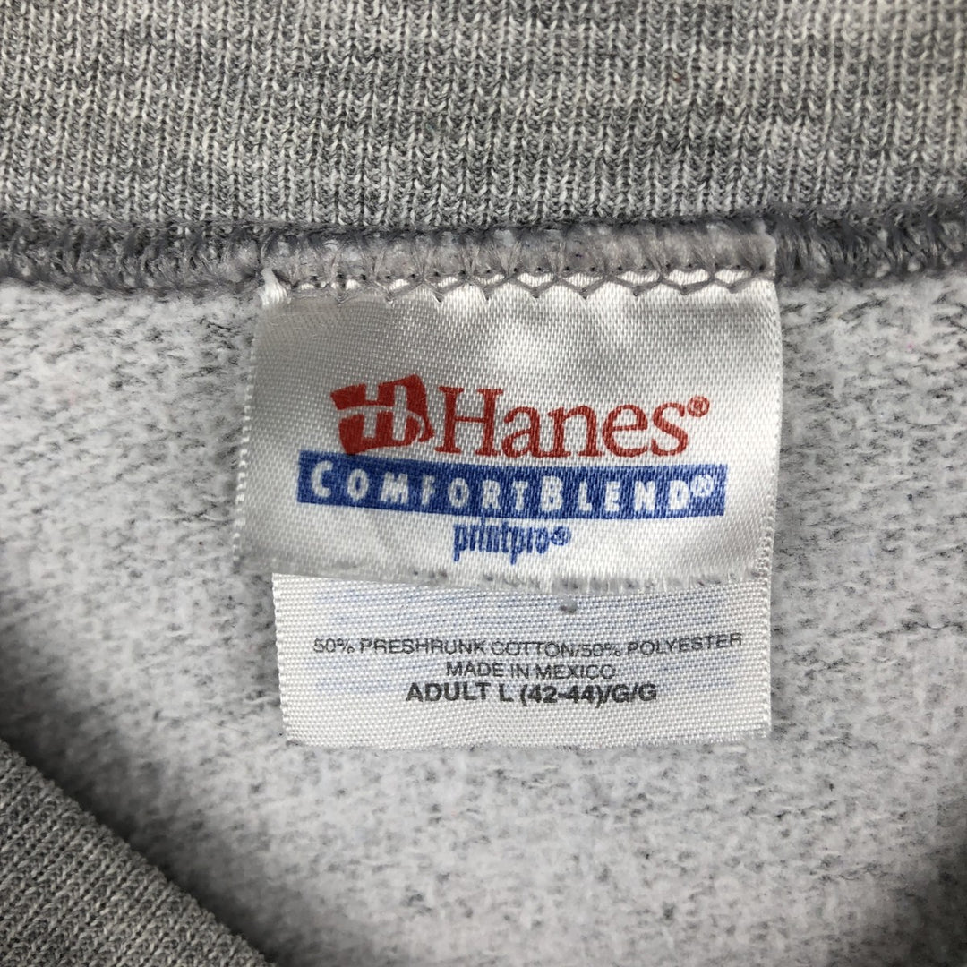 Hanes PLANET HOLLYWOOD Advertising Sweatshirt, Men's Size L (approx.) cotton gray type Vintage Second Hand