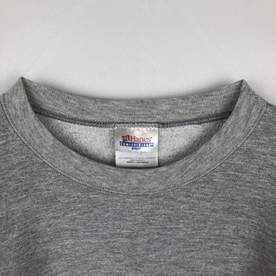 Hanes PLANET HOLLYWOOD Advertising Sweatshirt, Men's Size L (approx.) cotton gray type Vintage Second Hand