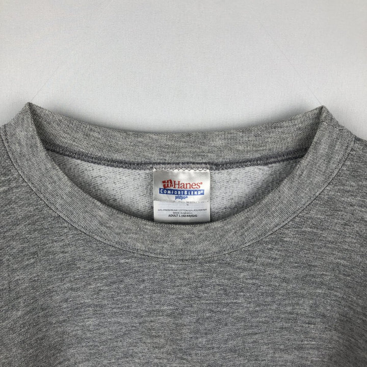 Hanes PLANET HOLLYWOOD Advertising Sweatshirt, Men's Size L (approx.) cotton gray type Vintage Second Hand
