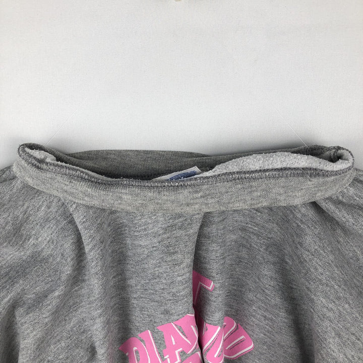 Hanes PLANET HOLLYWOOD Advertising Sweatshirt, Men's Size L (approx.) cotton gray type Vintage Second Hand