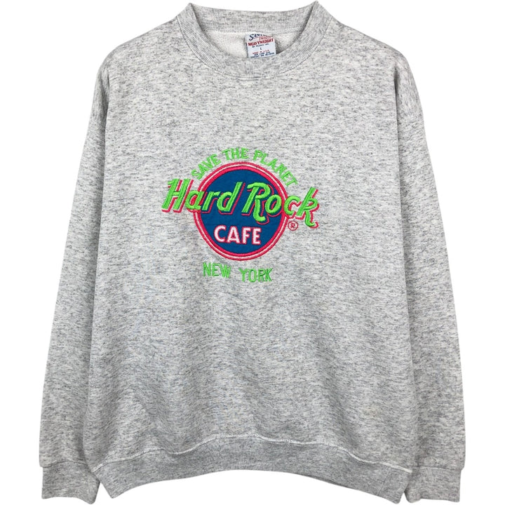 SANTEE SWEATS HARD ROCK CAFE Advertising Sweatshirt, Made in USA, Men's Size L (approx.) polyester gray type Vintage Second Hand