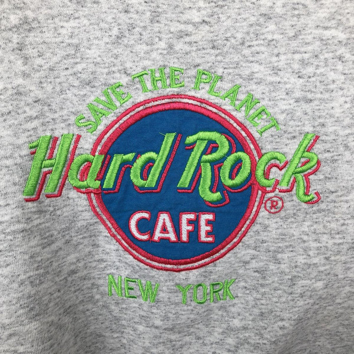 SANTEE SWEATS HARD ROCK CAFE Advertising Sweatshirt, Made in USA, Men's Size L (approx.) polyester gray type Vintage Second Hand