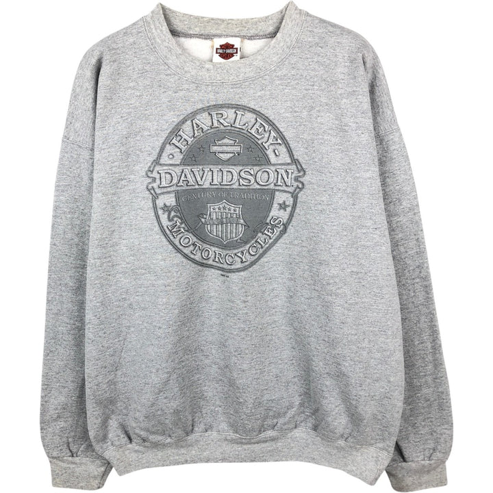 2000'S Harley-Davidson Advertising Sweatshirt, Men's XL unclear gray type Vintage Second Hand