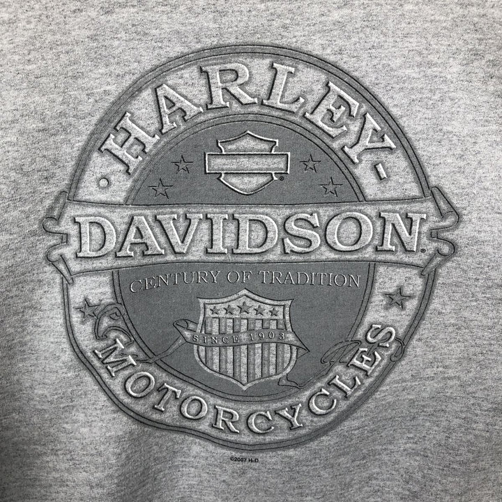 2000'S Harley-Davidson Advertising Sweatshirt, Men's XL unclear gray type Vintage Second Hand