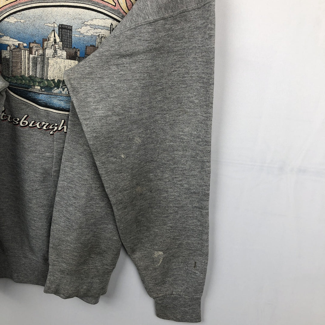 Harley-Davidson Advertising Sweatshirt, Made in USA, Men's Size L cotton gray type Vintage Second Hand