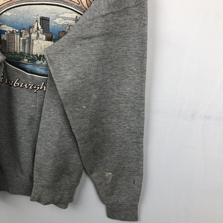 Harley-Davidson Advertising Sweatshirt, Made in USA, Men's Size L cotton gray type Vintage Second Hand