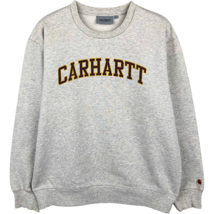 Carhartt logo sweatshirt, men's size M cotton gray type Vintage Second Hand