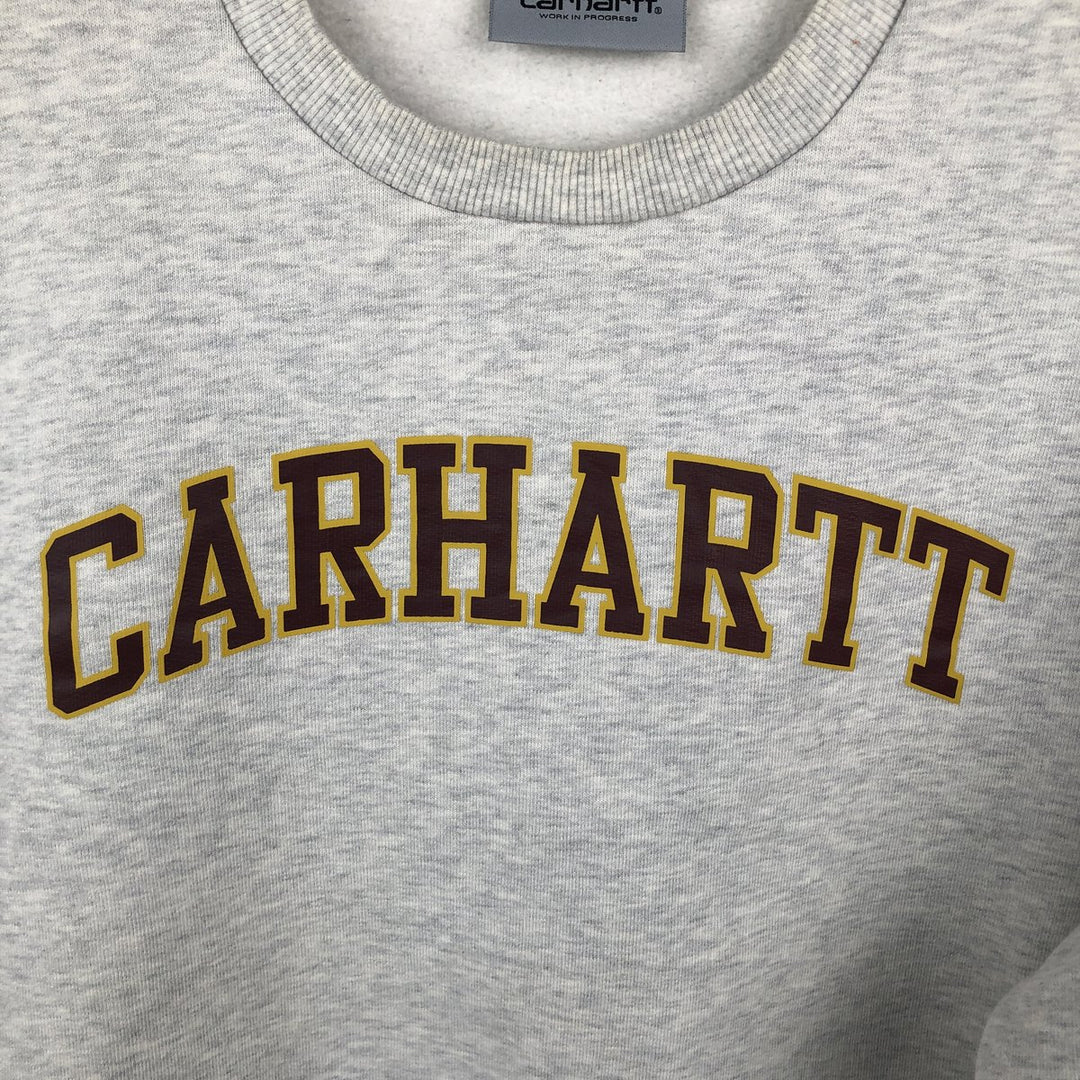 Carhartt logo sweatshirt, men's size M cotton gray type Vintage Second Hand