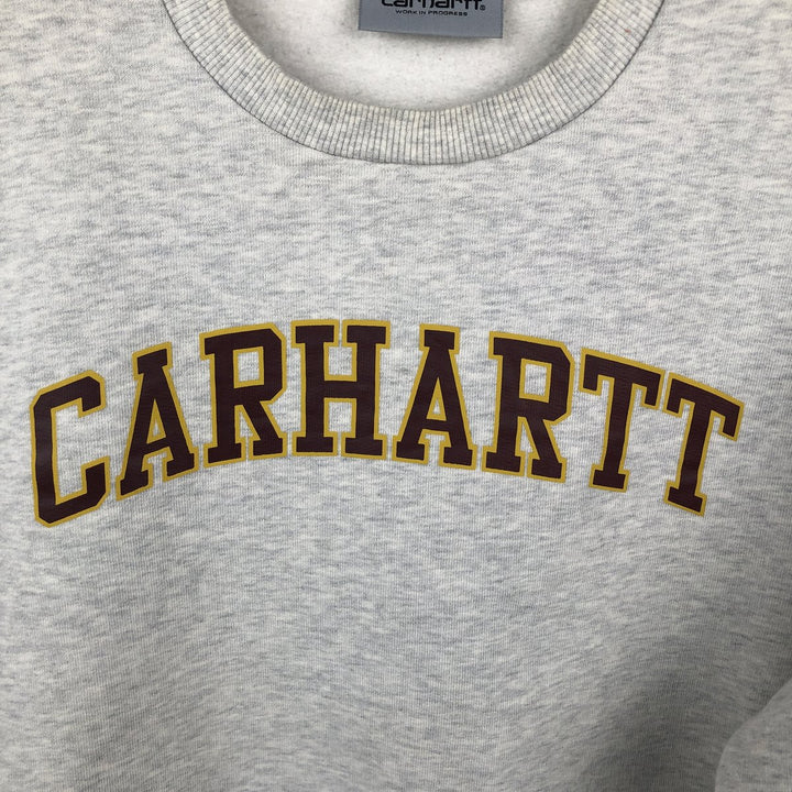 Carhartt logo sweatshirt, men's size M cotton gray type Vintage Second Hand