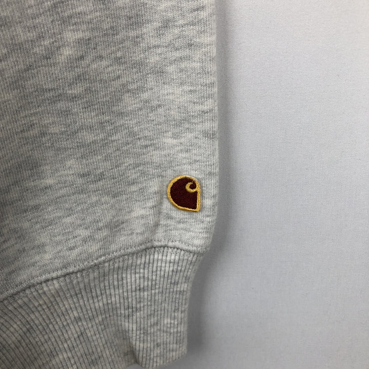 Carhartt logo sweatshirt, men's size M cotton gray type Vintage Second Hand