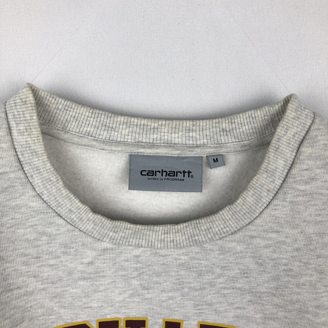 Carhartt logo sweatshirt, men's size M cotton gray type Vintage Second Hand
