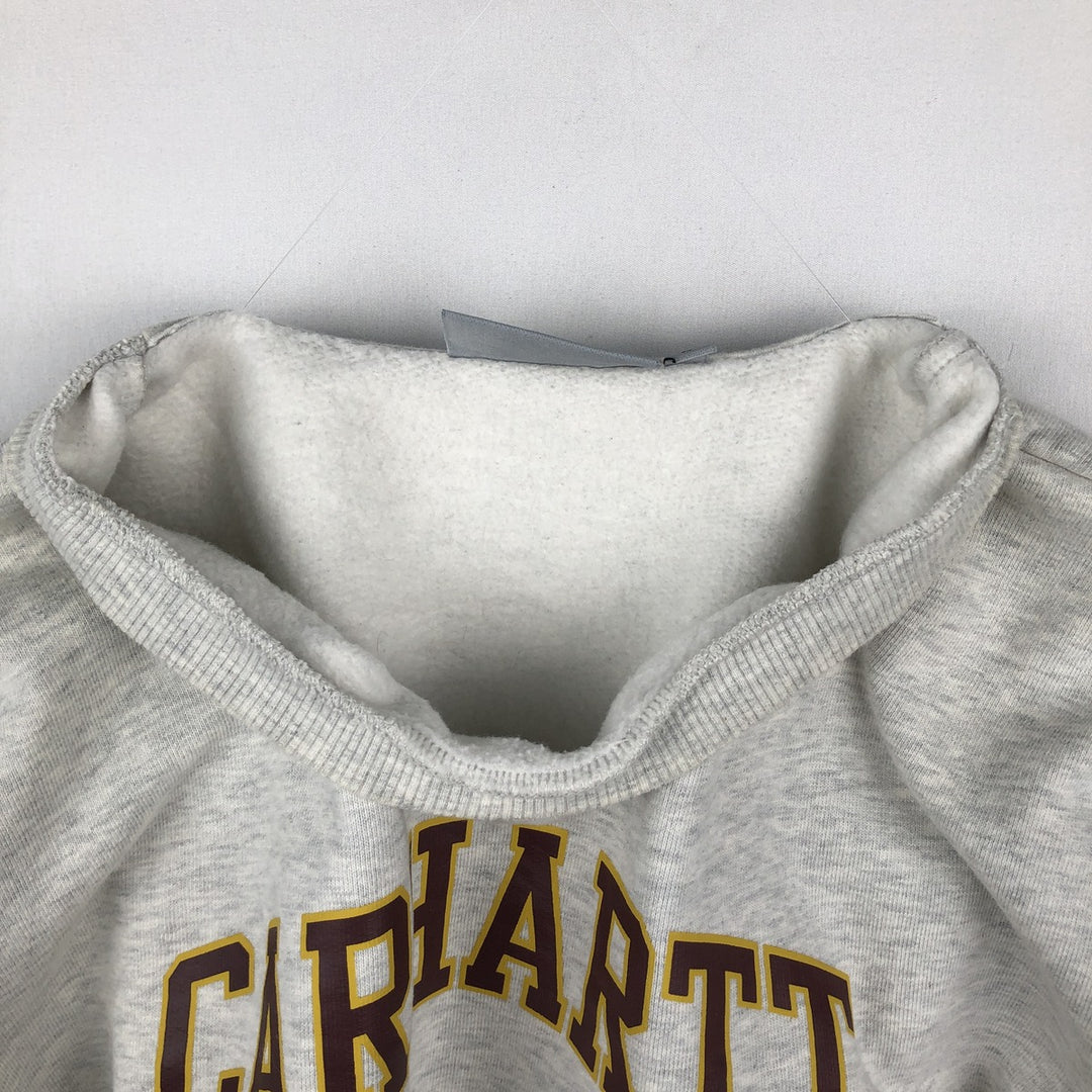 Carhartt logo sweatshirt, men's size M cotton gray type Vintage Second Hand