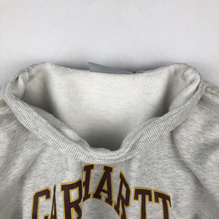 Carhartt logo sweatshirt, men's size M cotton gray type Vintage Second Hand