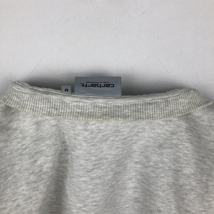 Carhartt logo sweatshirt, men's size M cotton gray type Vintage Second Hand
