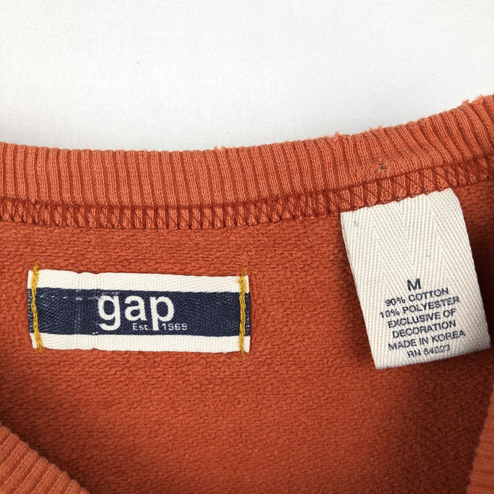 GAP DENIM Old GAP Logo Sweatshirt, Men's Size M (approx.), Vintage cotton orange type Vintage Second Hand