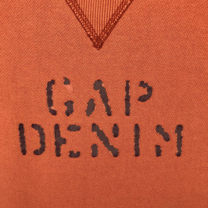 GAP DENIM Old GAP Logo Sweatshirt, Men's Size M (approx.), Vintage cotton orange type Vintage Second Hand