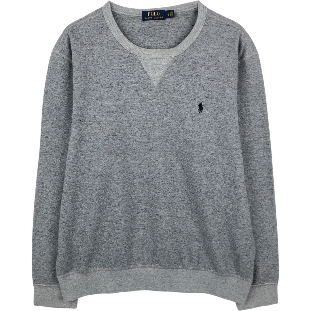 Ralph Lauren POLO RALPH LAUREN One-point logo sweatshirt, sweatshirt, men's size L polyester gray type Vintage Second Hand