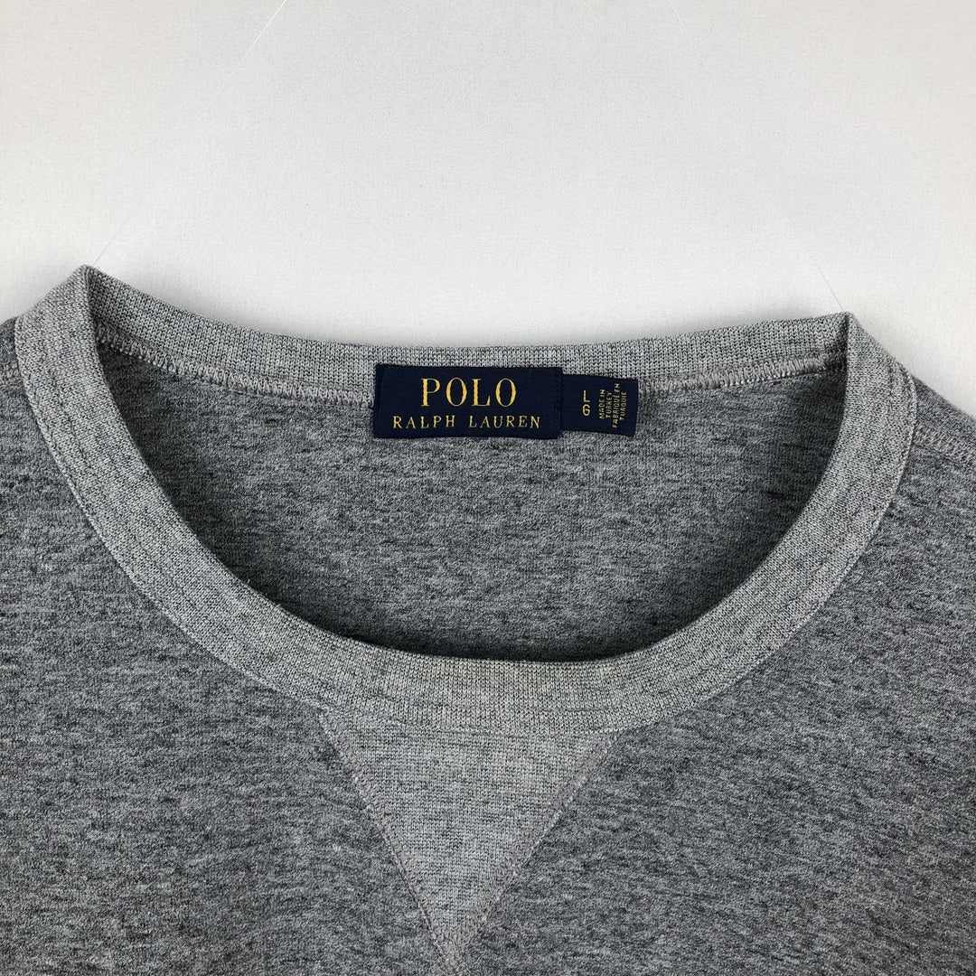 Ralph Lauren POLO RALPH LAUREN One-point logo sweatshirt, sweatshirt, men's size L polyester gray type Vintage Second Hand